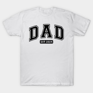 DAD EST 2024 Retro Gift for Father’s day, Birthday, Thanksgiving, Christmas, New Year T-Shirt